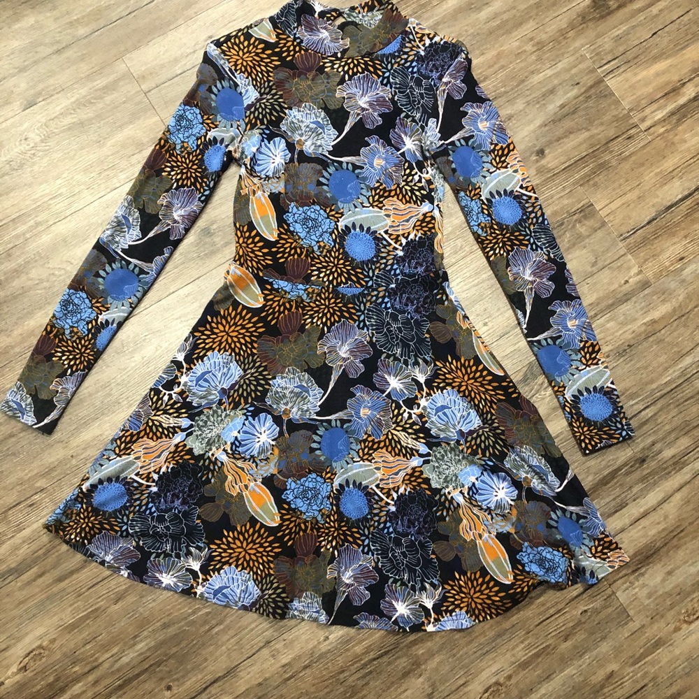 H&M Mock Turtleneck Floral Dress
